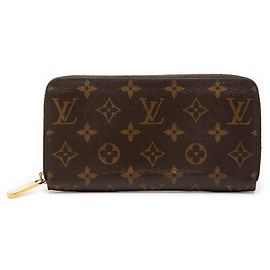 Cartera larga Zippy Monogram Louis Vuitton marrón