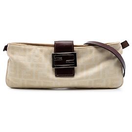 Fendi Zucca Canvas Crossbody Beige