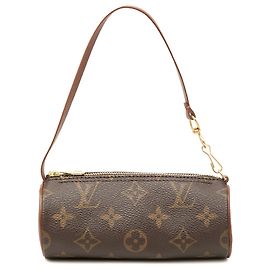 Louis Vuitton Monogram Papillon Pochette Handtasche Braun