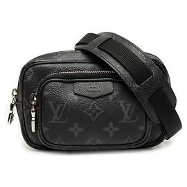 Bolso Bandolera Louis Vuitton Monogram Eclipse Taigarama Outdoor Pouch Negro