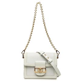 Louis Vuitton Epi Mini Dauphine Satchel Tasche Weiß