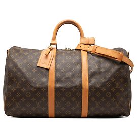 Louis Vuitton Monogram Keepall Bandouliere 50 Reisetasche Braun