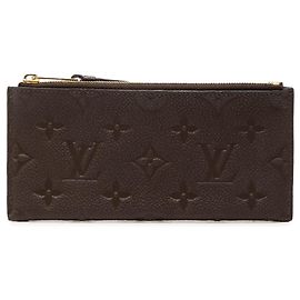 Louis Vuitton Monogram Empreinte Pochette Felicie Portamonete con inserto zip, Brown
