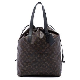 Borsa cabas leggera Louis Vuitton Fragment Monogram Macassar marrone