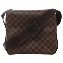 Borsa a tracolla Louis Vuitton Naviglio Damier Ebene in marrone N45255