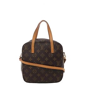 Louis Vuitton Spontini Monogram Canvas 2Way Handtasche in Brown M47500