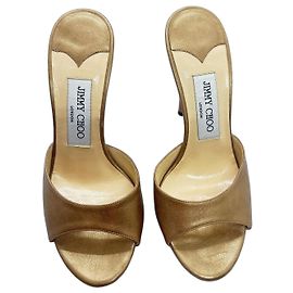 Mules in pelle metallizzata Jimmy Choo