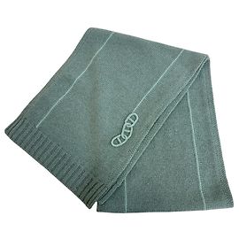Hermès Hermes Maillon Trasse Green Schal
