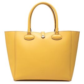 Tote Leo LOEWE em couro amarelo