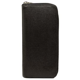 Portafoglio lungo Zippy Vertical Louis Vuitton Taiga Nero