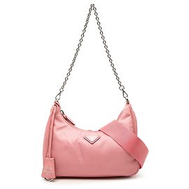 Borsa Pink Prada Saffiano Trimmed Tessuto Re Edition 2005 Satchel