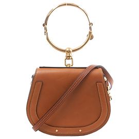 Chloé Chloe Nile Bracelet 2Way Handtasche aus Leder, Brown