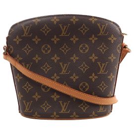 Borsa a tracolla Louis Vuitton Drouot Monogram Canvas in marrone M51290