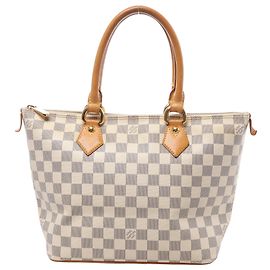 Louis Vuitton Saleya PM Damier Azur Schultertasche in Beige N51186