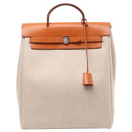 Zaino Hermès Herbag Ado PM Twirl Ash x Vash Hunter in Beige×Brown B: 1998