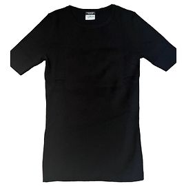 T-shirt em malha canelada Chanel Uniform