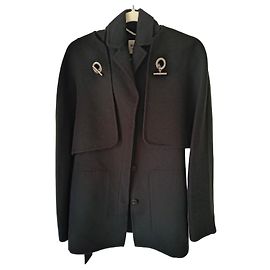 Hermès Jacke aus schwarzem Kaschmir