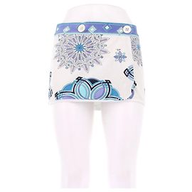 Minigonna in spugna stampata bianca Emilio Pucci