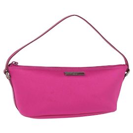 GUCCI Accessory Pouch Canvas Pink Silver 039 1103