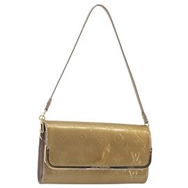 LOUIS VUITTON Monogram Vernis Rossmore MM Rose Velur M91589 LV