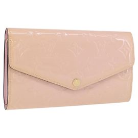 LOUIS VUITTON Vernis Portefeuille Sarah Wallet Rose Valerine M61227