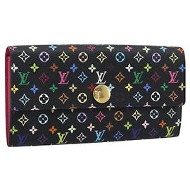 LOUIS VUITTON Monogram Multicolor Portefeiulle Sarah Black M60668