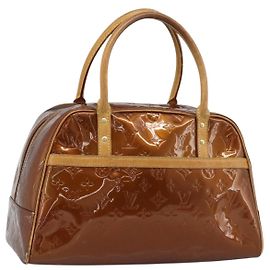 LOUIS VUITTON Monogram Vernis Tompkins Square Hand Bag Bronze M91103