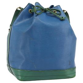 LOUIS VUITTON Bolsa de Ombro Epi Noe Verde Azul M44044 LV