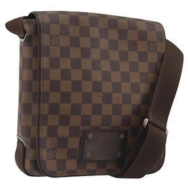 LOUIS VUITTON Damier Ebene Brooklyn PM Shoulder Bag N51210 LV