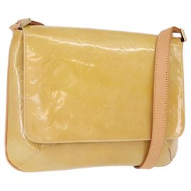 LOUIS VUITTON Monogram Vernis Thompson Street Bag Beige M91301 LV