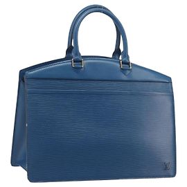 LOUIS VUITTON Epi Riviera Hand Bag Blue M48185 LV