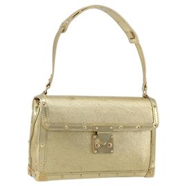 LOUIS VUITTON Suhari Emerble Shoulder Bag Leather Gold LV