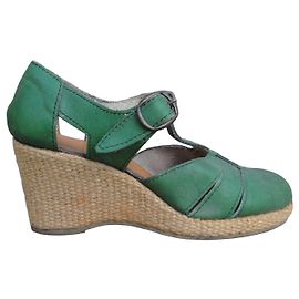 Autre Marque Sandali con zeppa vintage seventies