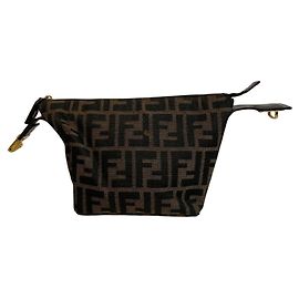 Bolsa de mão Fendi Vanity Mini - Zucca Brown