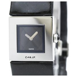 Chanel Matelasse Steel Leather Quartz Damenuhr H0116