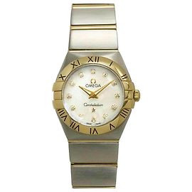 Orologio Omega Constellation bicolore lucido da donna