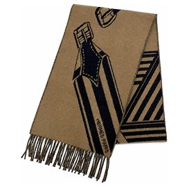 Hermès Estola de cachemira Zigzag Hermes
