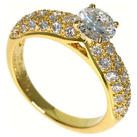 Anello Van Cleef & Arpels Pavé di Diamanti in Oro Giallo 18K