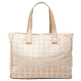 Borsa Tote Chanel Beige New Travel Line in Nylon