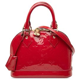 Louis Vuitton Pink Monogram Vernis Alma BB