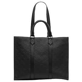 Louis Vuitton Black Monogram Taurillon Sac Plat 24H