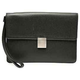 Louis Vuitton Black Taiga Selenga