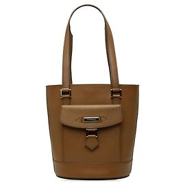 Borsa a secchiello Burberry in pelle marrone
