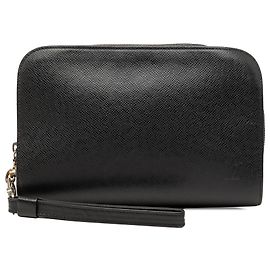 Louis Vuitton Black Taiga Pochette Baikal