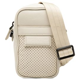 Bottega Veneta Borsa a tracolla Leggero in pelle di vitello traforata bianca