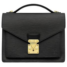 Louis Vuitton Black Epi Monceau 28