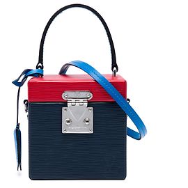Louis Vuitton Blue Tricolor Epi Bleecker Box Vanity Bag