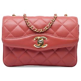 Chanel Pink Small Quilted Lambskin Daily Companion Flap