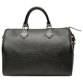 Louis Vuitton Black Epi Speedy 30