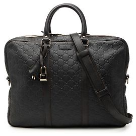 Borsa business Gucci Brown Guccissima